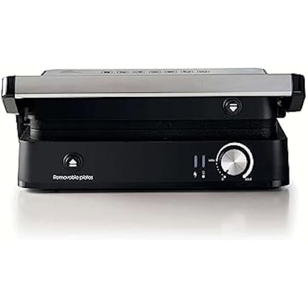 Ariete 1934 2000 W smörgåsmaskin, maximal non-stick och bättre rengöring, öppning vid 180 ° C (2000 W)