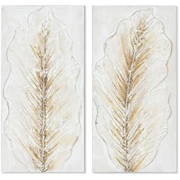 Maleri - HOME ESPRIT - Romantisk - Flerfarvet - 60 cm - 2 stk Flerfärgad