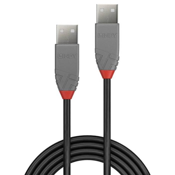 USB 2.0 LINDY Anthra Line 5m - Dobbelt skjold, ledere i korrosionsbestandig kobber