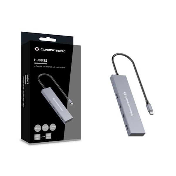 CONCEPTRONIC HUBBIES14G HUB & HUB USB 3.2 GEN 2 (3.1 GEN 2)