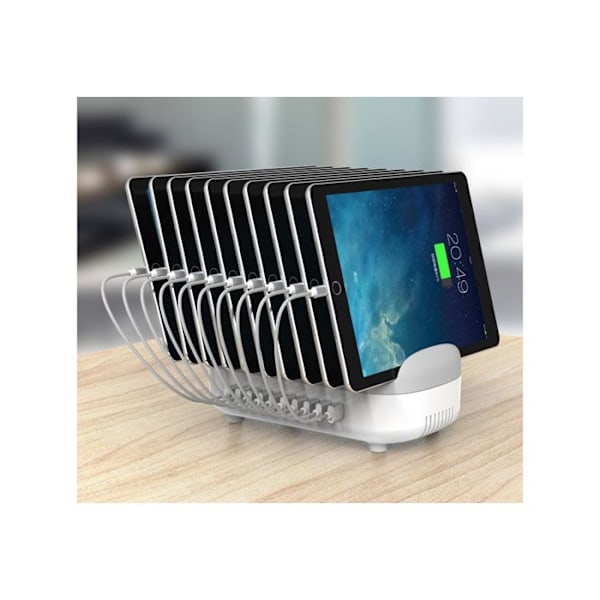 Compulocks Latausasema 120 Watt 2,4 A 10 lähtöliittimet (USB) Aasia, Lähi-itä, Eurooppa