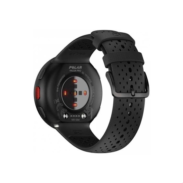 GPS-klocka - POLAR - Pacer Pro - Sensor H10 - Ultra lätt - 40h batteritid grå/svart