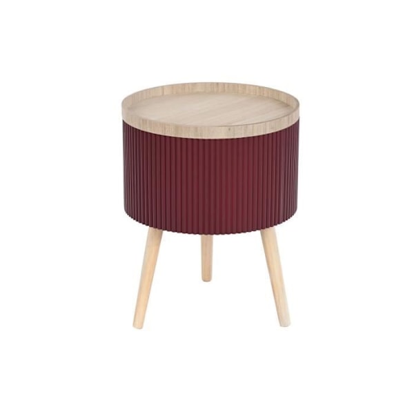 Sidebord - Mærke - Model - Bordeaux brun - MDF træ