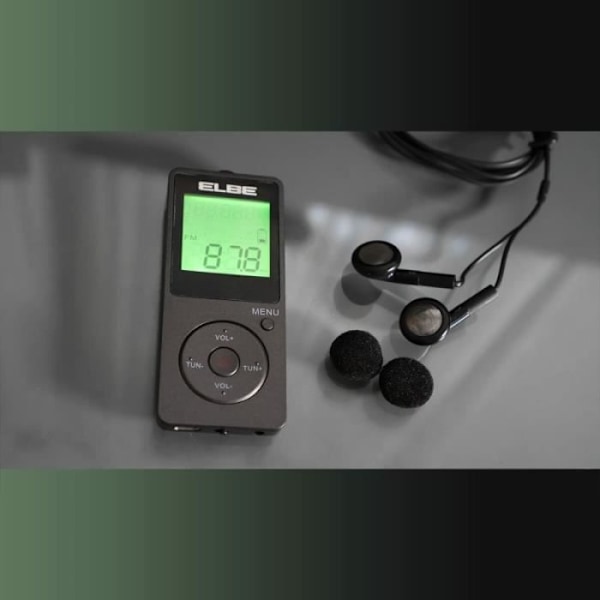Radio digital bærbar ELBE RF95 Mørkegrå AM/FM Sporty