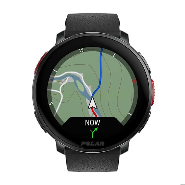 GPS-smartklocka - POLAR - Vantage V3 - AMOLED-skärm - 40 timmars batteritid - Vattentålig 10 Atm svart