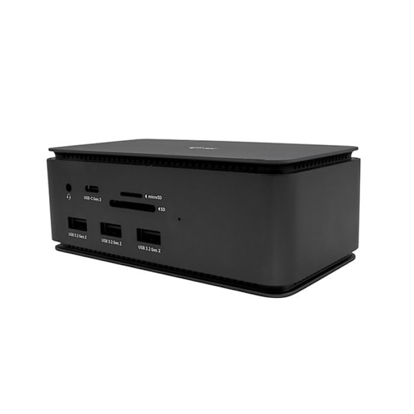 USB-tukiasema - i-Tec - USB4DUAL4KDOCKPD - 10 Gbit/s - Yhteensopiva Windowsin kanssa - Musta