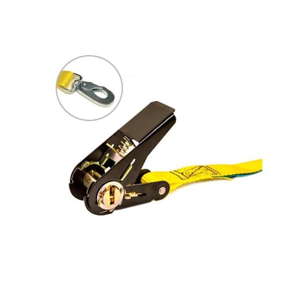 GENERISK - Skralderem 25mm 4,5+0,5m med karabinhage 027.045.025.108 Ponsa