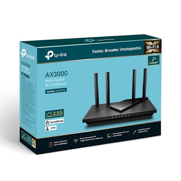 TPLINK AX3000 Dual-Band Wi-Fi Sort