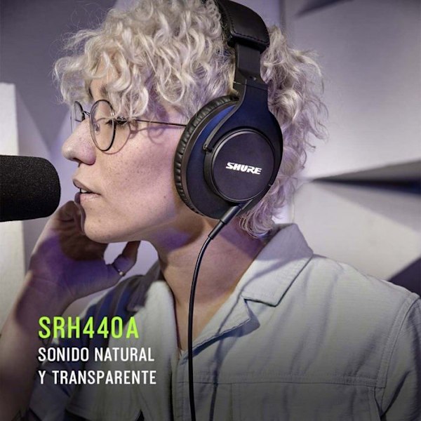HiFi-hörlurar - Shure - SRH440A - Circumaural - Trådbunden - Brusisolering