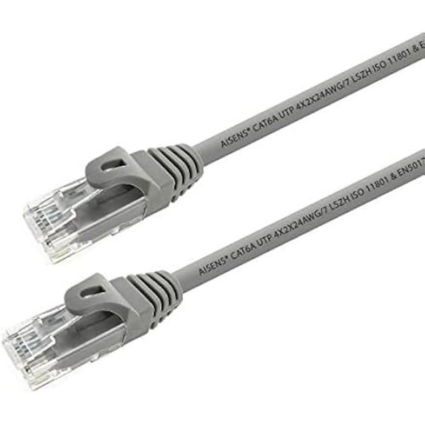 RJ45 LSZH Cat.6a 500 MHz UTP AWG24 Harmaa 15 m liitäntäkaapeli - AISENS