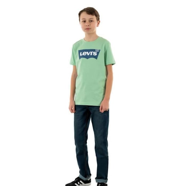T-paita - Levis - Batwing - Vihreä - Lyhyet Hihat - 100% Puuvilla Grön 5 år