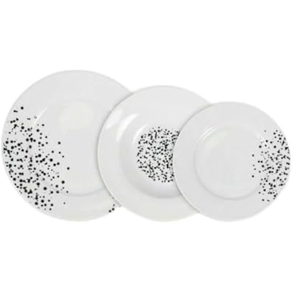 Servis - LA MEDITERRÁNEA - Set med 18 delar - Flerfärgad - Mått 25x20x25 cm - Överlägsen kvalitet Flerfärgad
