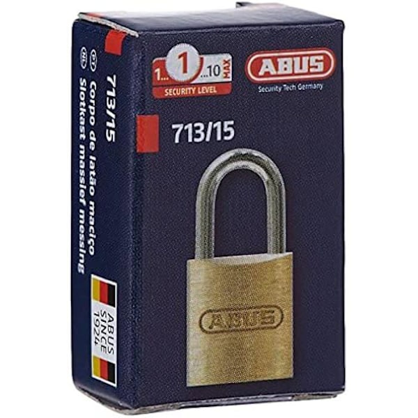 Lås - ABUS - KA7111 - 15mm - Eller - 2 nøgler inkluderet Guld