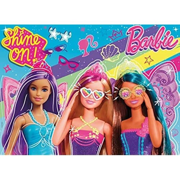 Pussel - LISCIANI - BARBIE Maxifloor - 60 Bitars - Dubbel Sidig 70x50 cm - För Barn 4 År+ Maxigolv 60