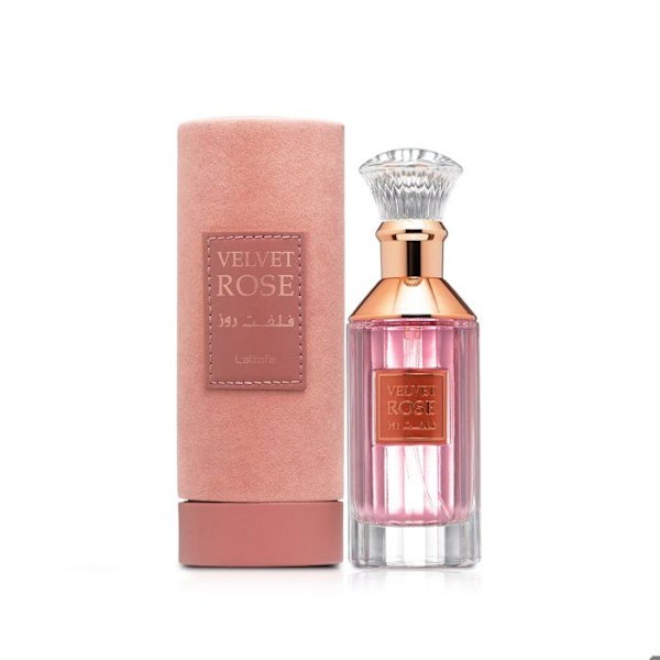 Eau de parfum til kvinder – VELVET ROSE - 100ml – Lattafa (Ard Al Zaafaran) gyllene