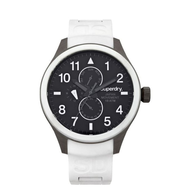 Klocka - SUPERDRY - SYG110W - Stål - Vit silikon - Analog Vit