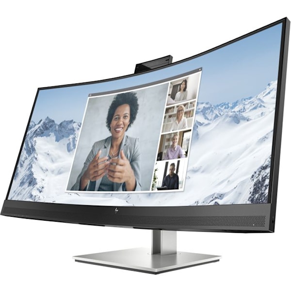 Kurvet PC-skærm - HP - E34m G4 - Sort - 34 tommer - Indbyggede højttalere
