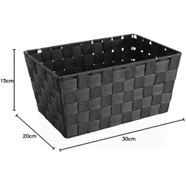 Kori - BIGBUY HOME - Malli S3407644 - Tummanharmaa - Tekstiili - 31,5 x 21,5 x 16,5 cm Mörkgrå