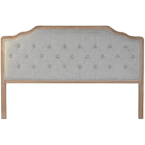 Sengegavl - DKD Home Decor - Standard - Gummitræ - Grå - 160 x 10 x 120 cm grå