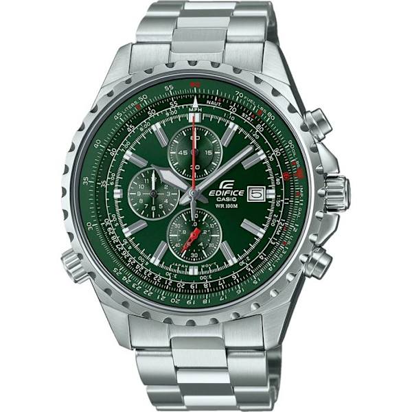 EDIFICE klocka i rostfritt stål - CASIO - Grå - Kvarts - Mineralglas - Analog Grå