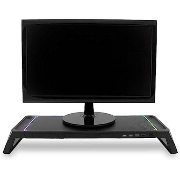 Riser Stand for Laptop/Monitor - DEEPGAMING - SN06 - Sort - RGB - Blandet Svart