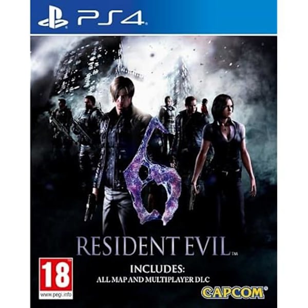Videopeli - Resident Evil - Resident Evil 6 - Playstation 4 - Kauhu - PEGI 18+