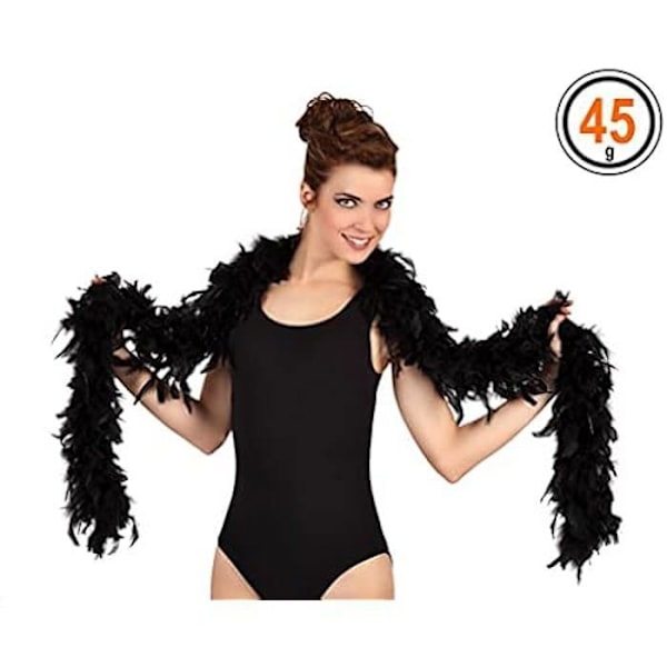 Textil boa - ATOSA - Svart - Flerfärgad - 13 färger - Karneval mångfärgad