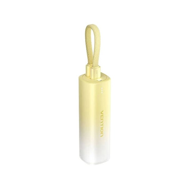 Hurtigladekabel til ekstern batteri, Type-C, Lightning, 5000mAh - Vention (FHWY0) - Gul