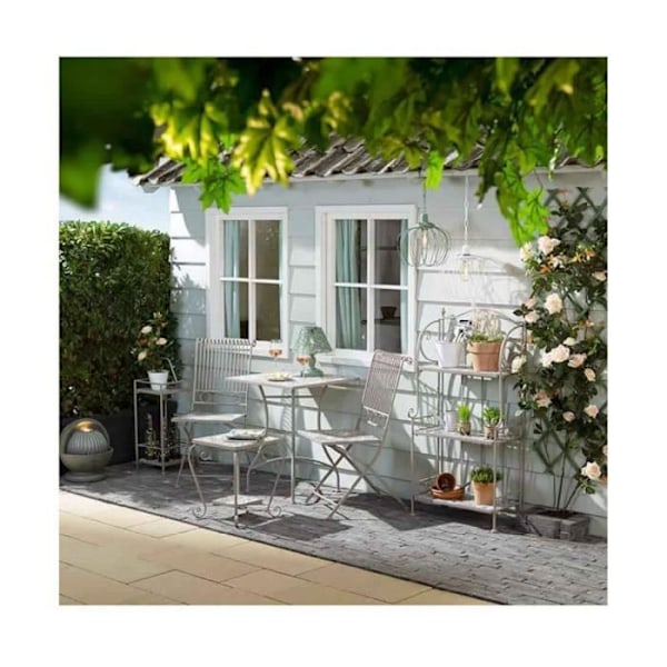 Sidebord - Bistro - Brun - 58 x 58 x 72 cm - Let at montere - Klassisk stil kastanj