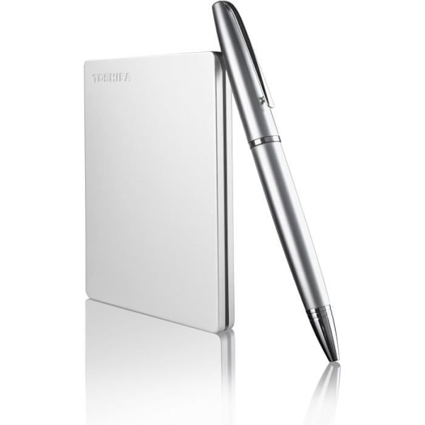 Ulkoasema - TOSHIBA - CANVIO Slim - 1 To - Alumiinipinnoite - USB 3.2 Gen 1
