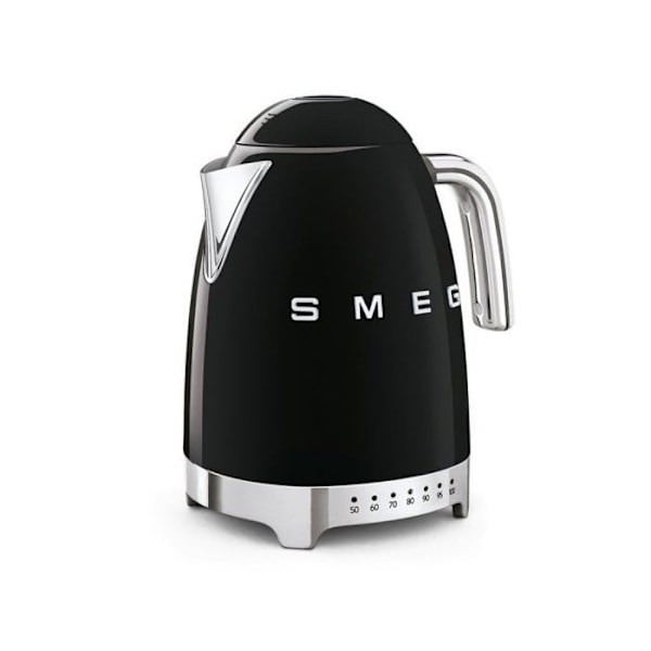 SMEG 50'er-kedel KLF04BLEU - 1,7L - 2400W - Sort Svart