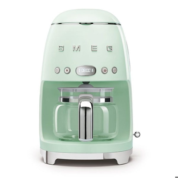 SMEG DCF02PGEU filterkaffebryggare - Vattengrön - 10 koppar - 1050W