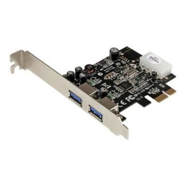 2-portars USB 3.0 PCIe-kontrollkort med UASP - 2-portars USB 3.0 PCI Express-kontrollkort - LP4-strömförsörjning - PEXUSB3S25
