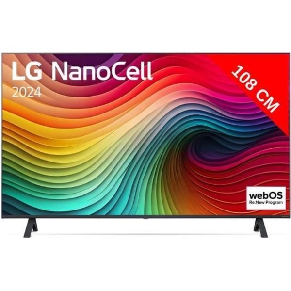 4K LED TV - LG - 43NANO81 - 108 cm - Alpha 5 AI processor - Smart TV Blå