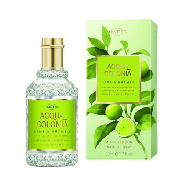 4711 Acqua Colonia Nutmeg Lime & Maurer & Wirtz on Citrus Aromatic -tuoksuperhe miehille ja naisille.
