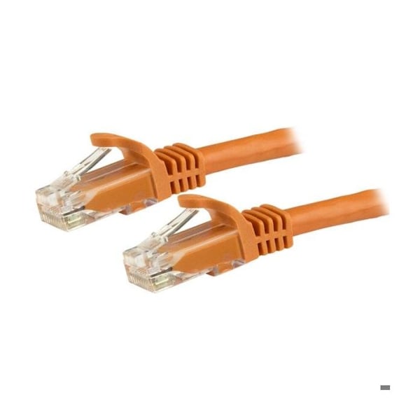 Cat6 Gigabit UTP netværkskabel uden krog - 10 m - Sort - STARTTECH