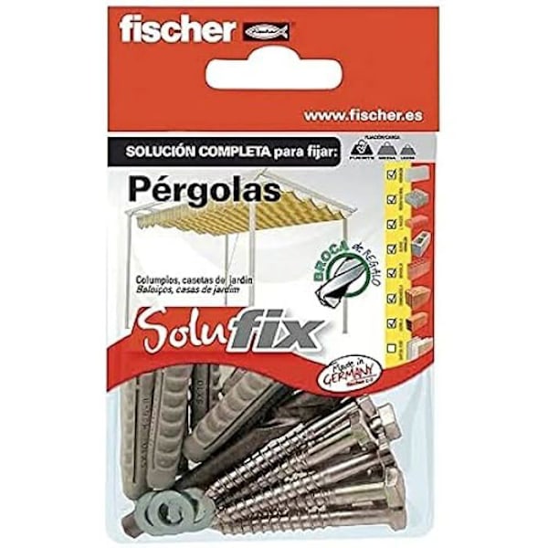 Pergola - FISCHER - SOLUFIX - Modell 502679 - Perfekt för utomhusbruk - Lätt att installera