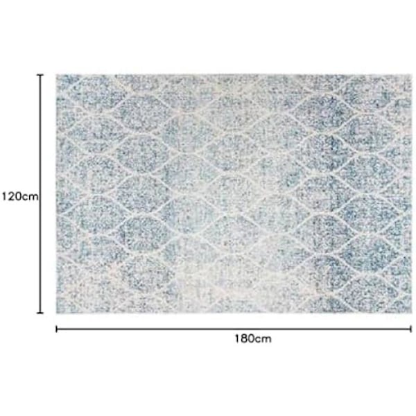 Tæppe - DKD Home Decor - Blå - Bomuld Chenille - 120 x 180 cm - Moderne Flerfärgad