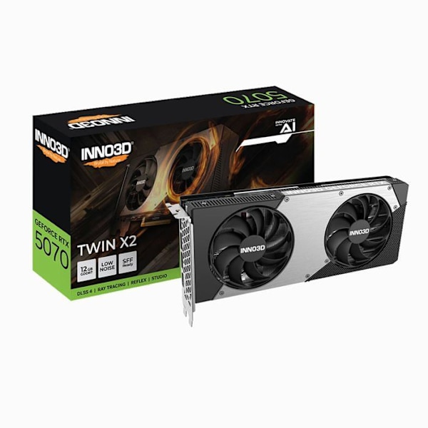 Näyttökortti - Inno3D - GeForce RTX 5070 - 12 Go GDDR7 - DLSS 4 - PCI-Express x16