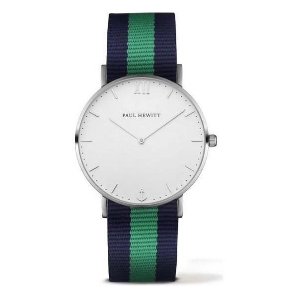 Klocka - Paul Hewitt - PH-SA-S-ST-W-NG-20 - Ø 39 mm - Quartz - Nylon Blå, Grön, Silver