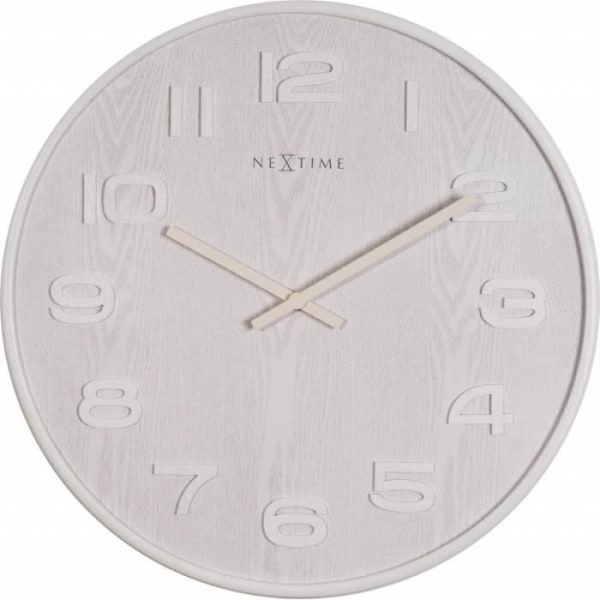 NeXtime 3096WI, AA, hvid, træ, træ, 400 g, 35 cm