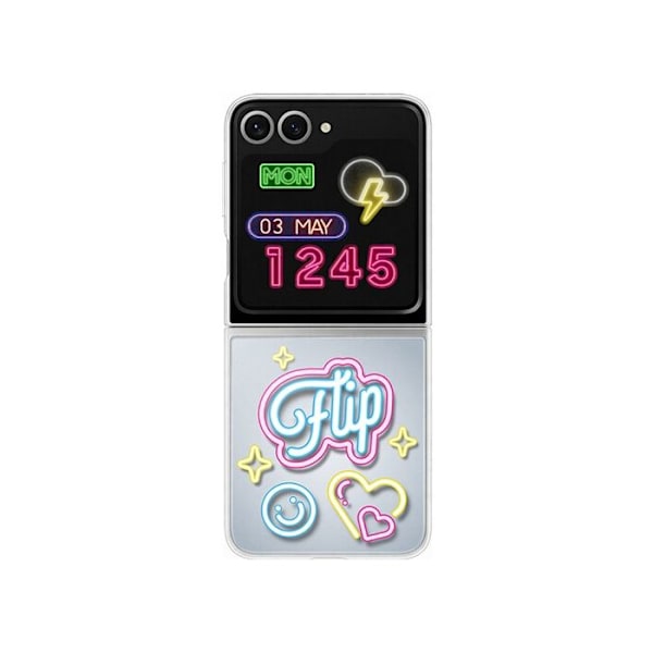 Coque - Samsung - Galaxy Z Flip6 - Grå - Blød - Personalisering NFC Grå