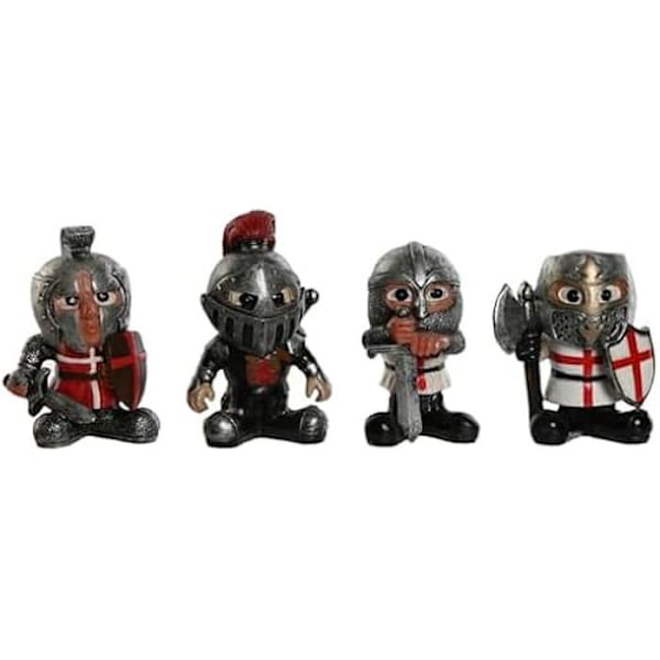 Koristehahmo - HOME ESPRIT - Monivärinen - Punainen - 4 kpl - 7 x 4 x 9 cm Flerfärgad
