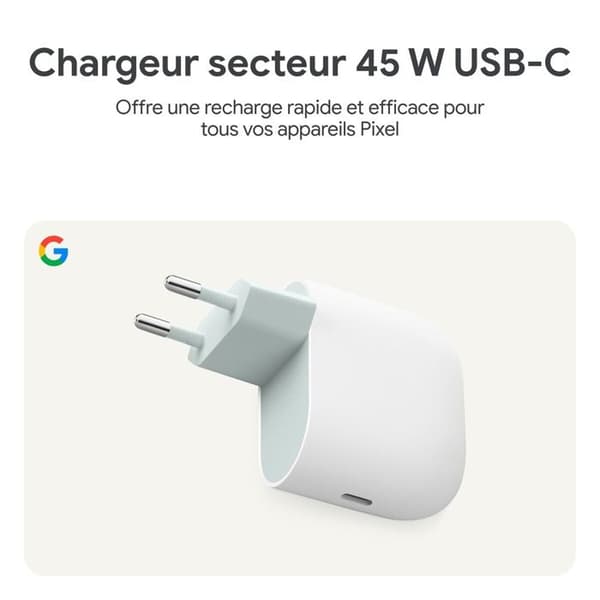 GOOGLE USB-C väggladdare Vit