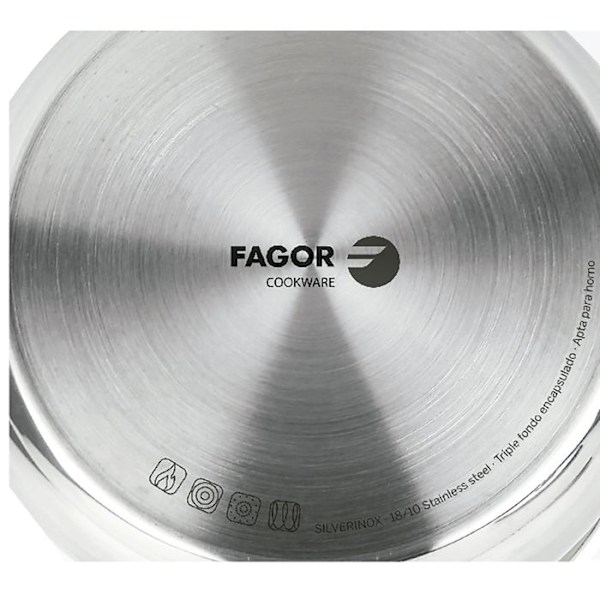 Mjölkkastrull - FAGOR - Silverinox - Rostfritt Stål - 12 cm - 0,7L - Induktion Pengar