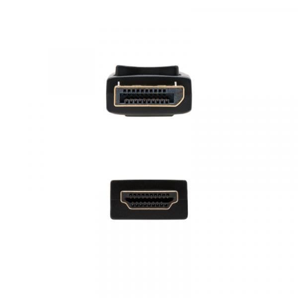 Nanokaapeli 10.15.4300. Kaapelin pituus: 0,5 m, Liitin 1: DisplayPort, Liitin 2: HDMI. Kestävän kehityksen sertifikaatit: RoHS.