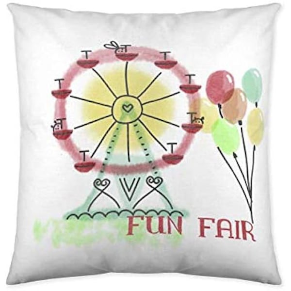 Kuddfodral - COOL KIDS - S2800302 - Flerfärgad - 50 x 50 cm - Barnstil Flerfärgad