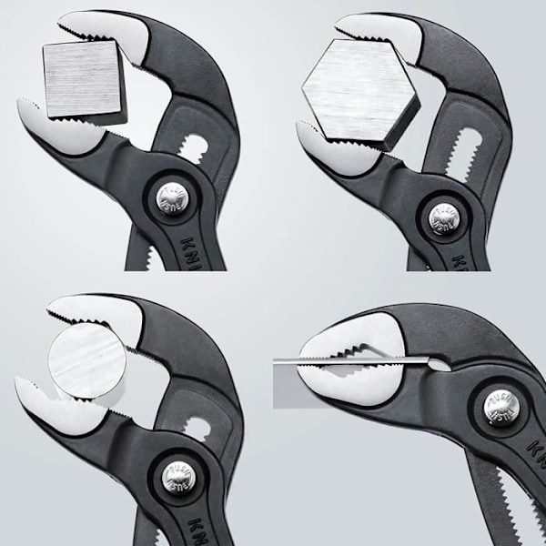 COBRA® 50 mm KNIPEX multigrip tang - Præcis justering og sikker fastspænding