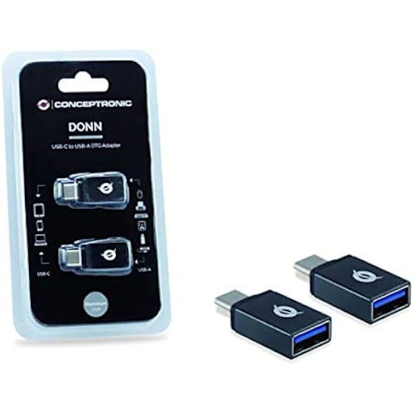 USB 3.2 Gen 1 - CONCEPTRONIC - DONN03G - 2 kpl - USB C -> USB A - 10 Gbit/s