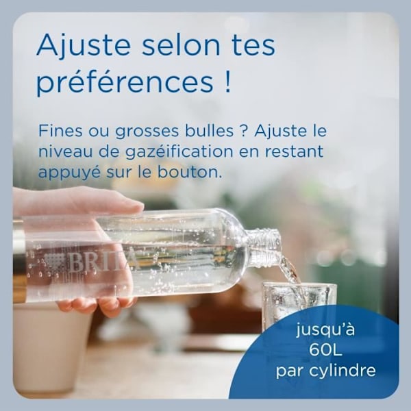 BRITA soodakone - SodaONE Musta - 1 Pullo 1L ja 1 CO2-sylinteri mukana